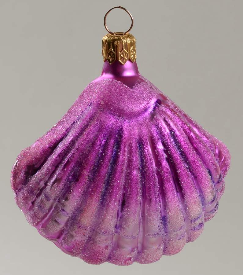 Aquatic Sea Shells-Purple - No Box by Christopher Radko-1