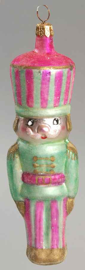 Nutcrackers Nutcracker Stripes-Green - No Box by Christopher Radko-1