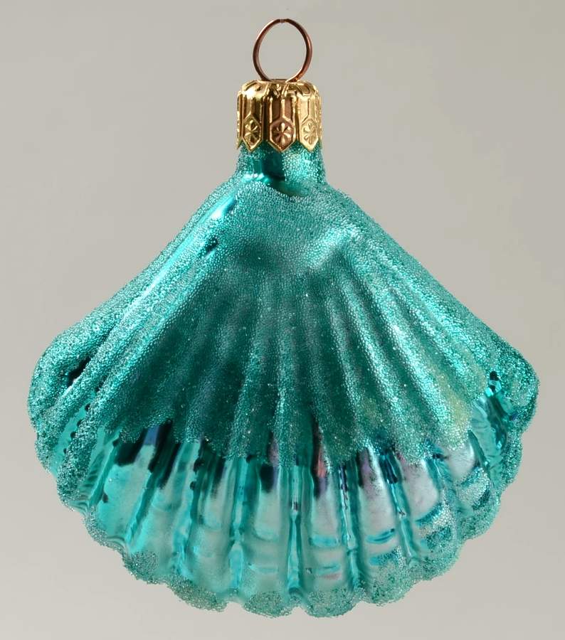 Aquatic Sea Shells-Green - No Box by Christopher Radko-1
