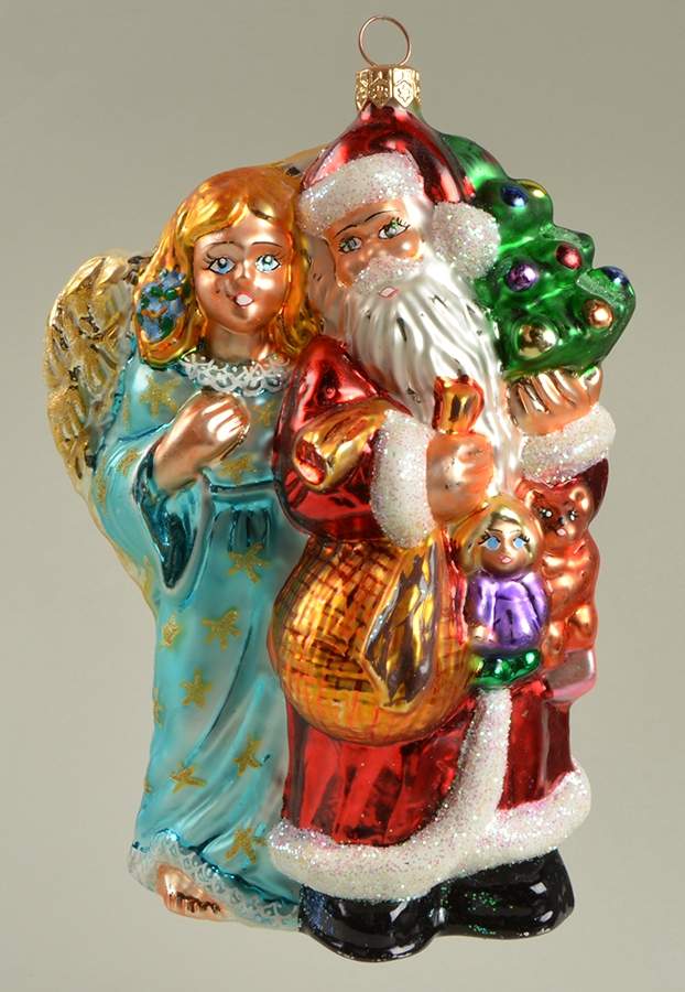 Santa with Pinecones-Trees Whispers Of Joy - No Box by Christopher Radko-1