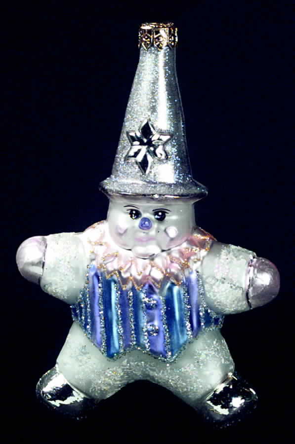 Snowmen Snow Star-Purple - No Box by Christopher Radko-1