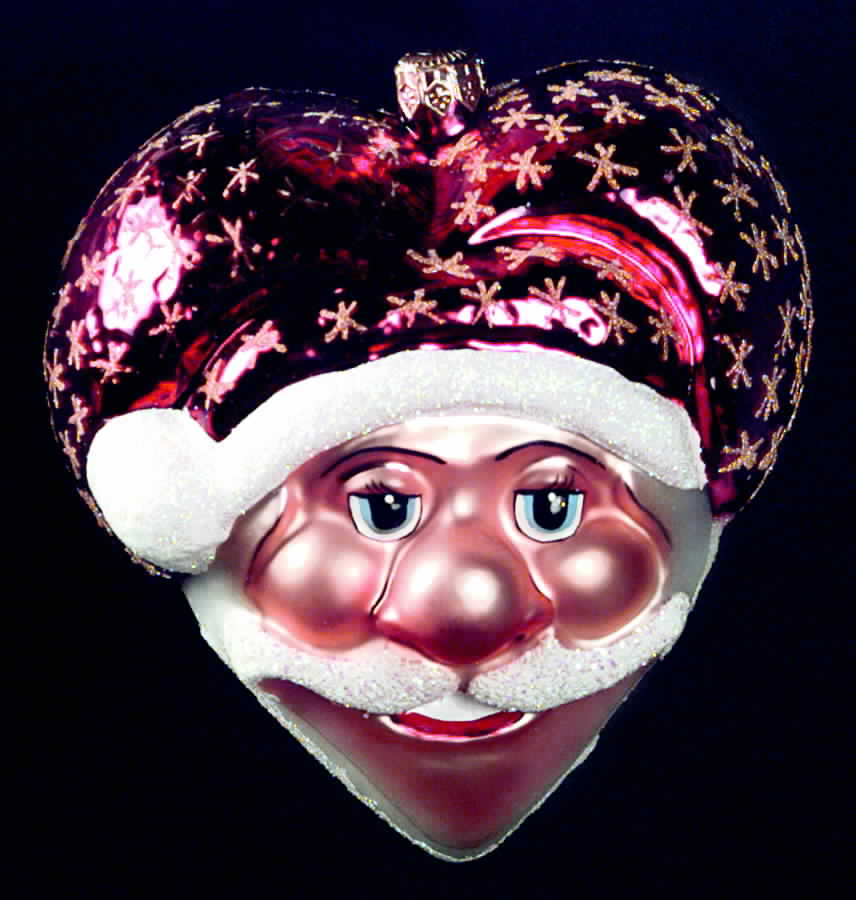 Santa-Heads Gotta Love Him - No Box by Christopher Radko-1