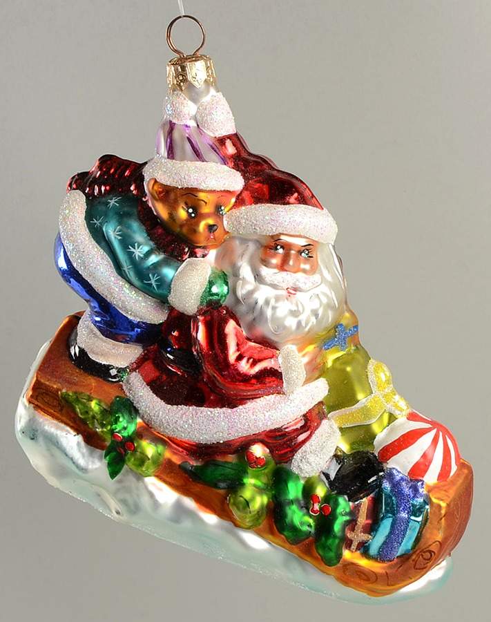Santa with Sleigh Playful Sleighful - No Box by Christopher Radko-1
