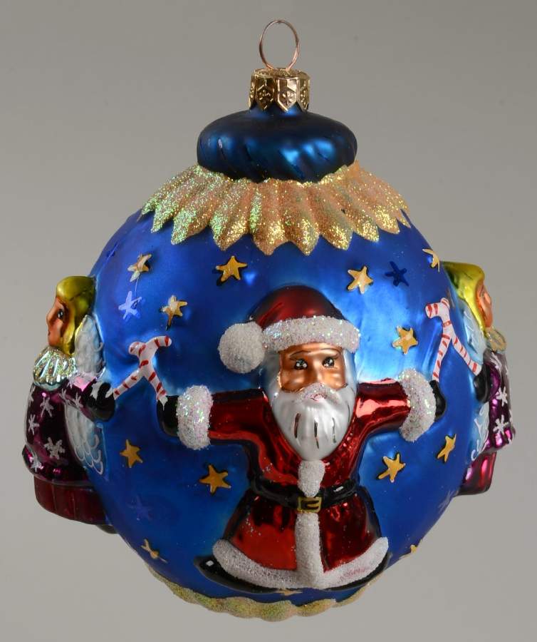 Santas Circle Of Cheer-Blue - No Box by Christopher Radko-1