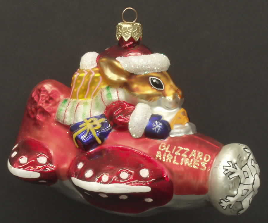 Woodland Winds Blizzard Baron Ornament - Boxed by Christopher Radko-1
