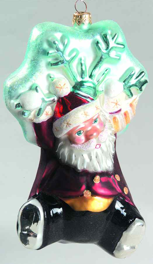 Woodland Winds Stardust Snowflake Ornament - Boxed by Christopher Radko-1