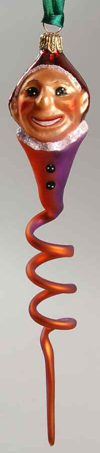 Twists Clown Snake-Orange/Purple - No Box by Christopher Radko-1