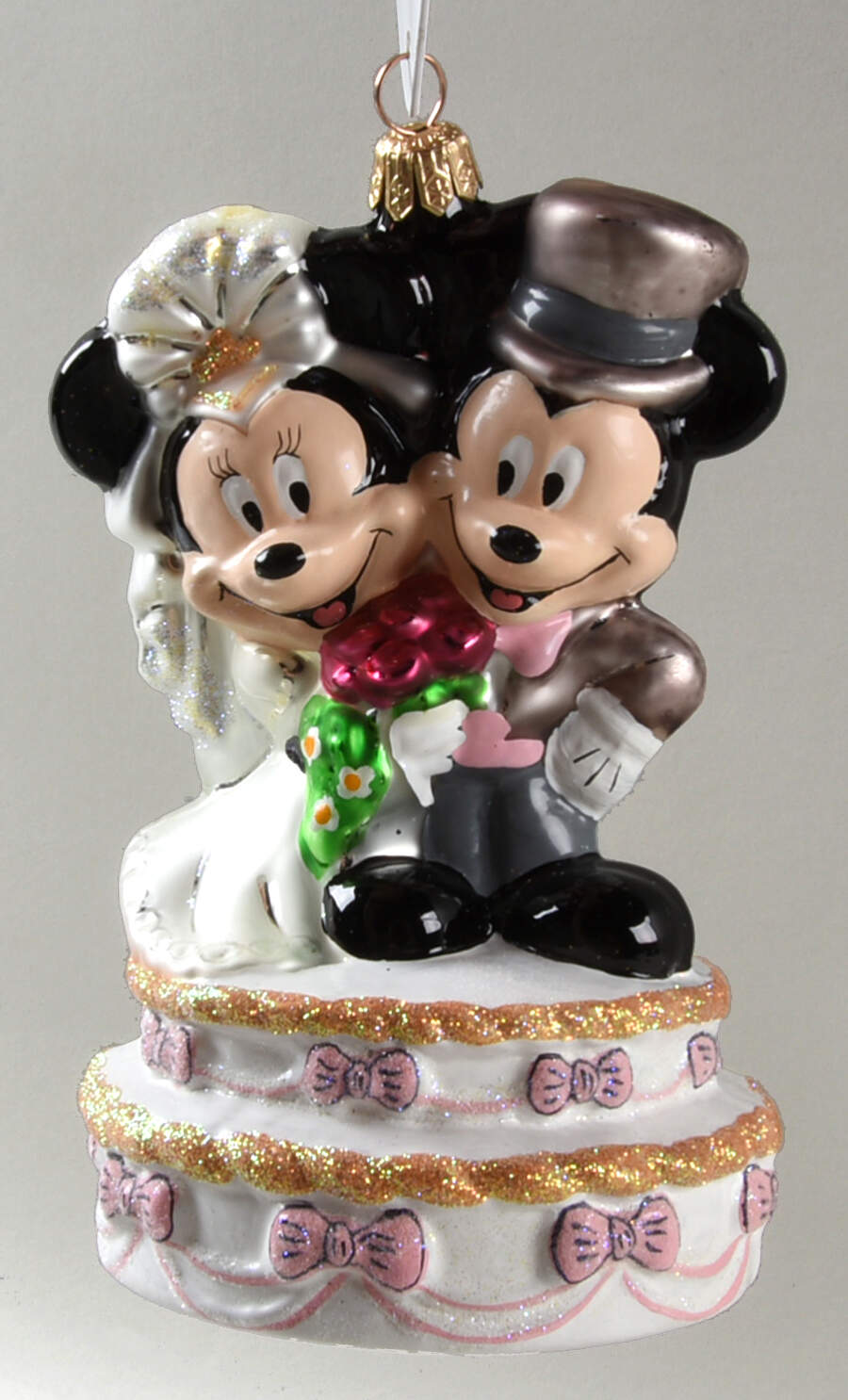Disney Mickey & Minnie Wedding Cake - Boxed by Christopher Radko-1