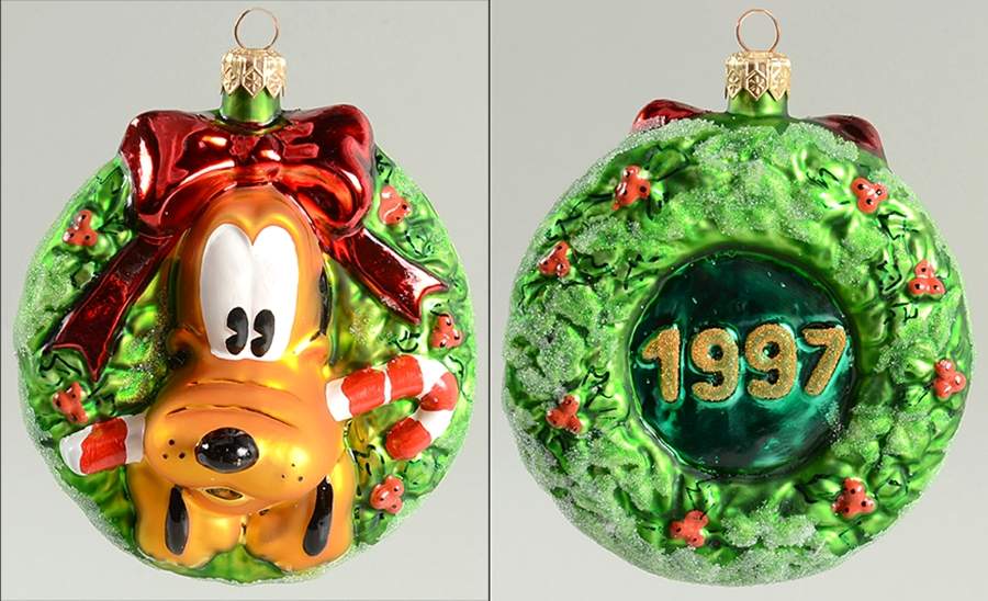 Disney Pluto Wreath - Boxed by Christopher Radko-1