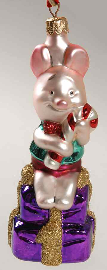 Disney Piglet With Candy Cane - No Box by Christopher Radko-1