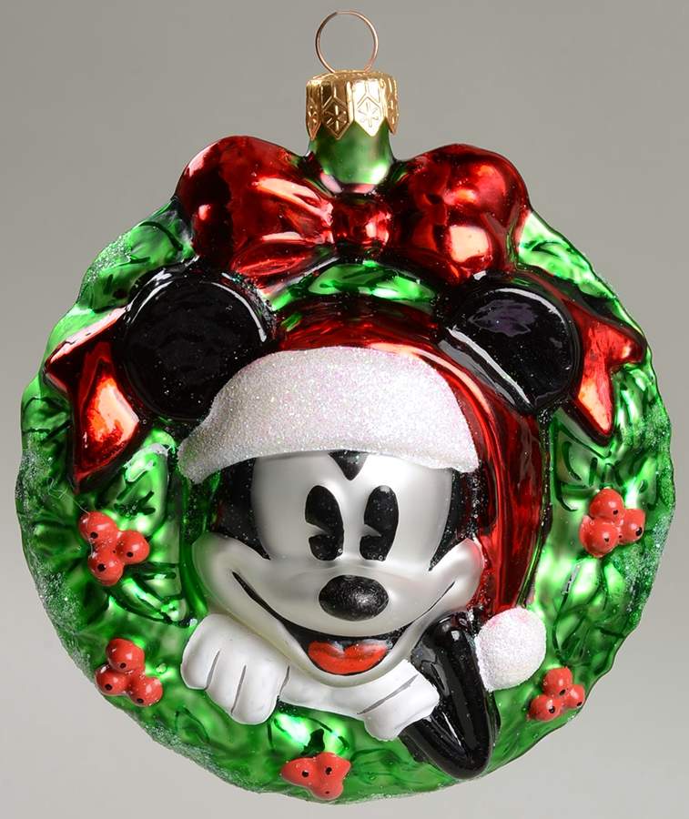 Disney Mickey Mouse Wreath-1998 - Boxed by Christopher Radko-1