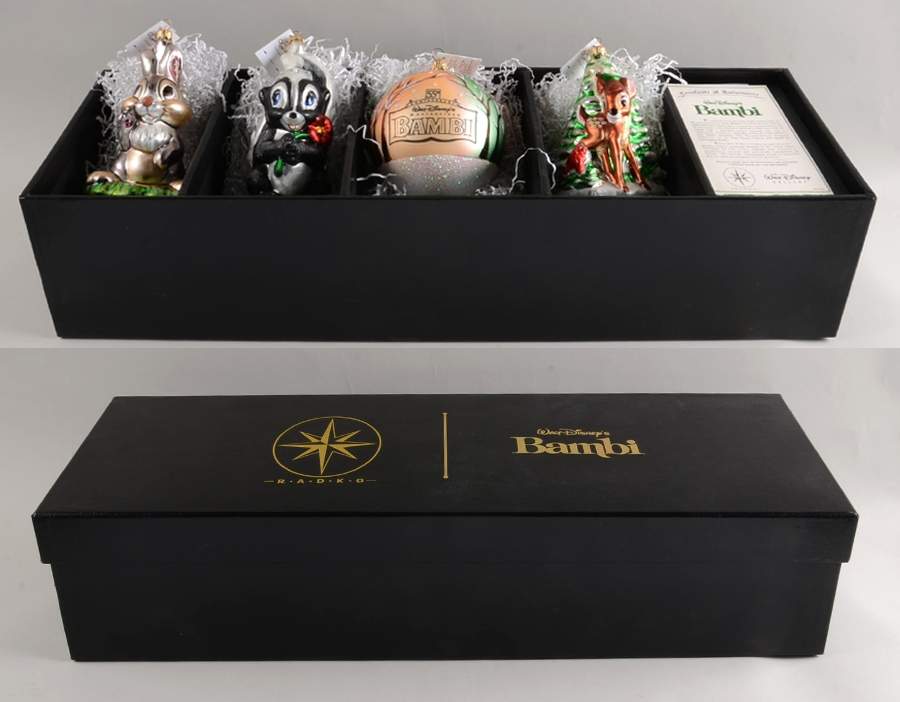 Disney Bambi Collectors Set - 4 Pc - With Box 108 by Christopher Radko-1