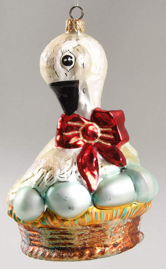 Twelve Days of Christmas 6 Geese A Laying - Boxed by Christopher Radko-1