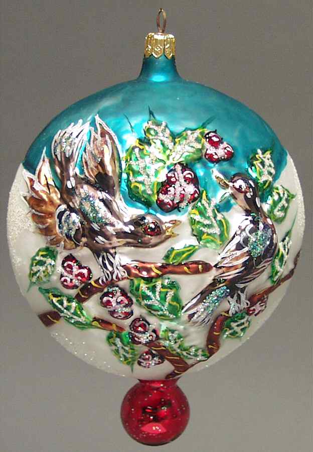 Twelve Days of Christmas 4 Calling Birds - Boxed by Christopher Radko-1