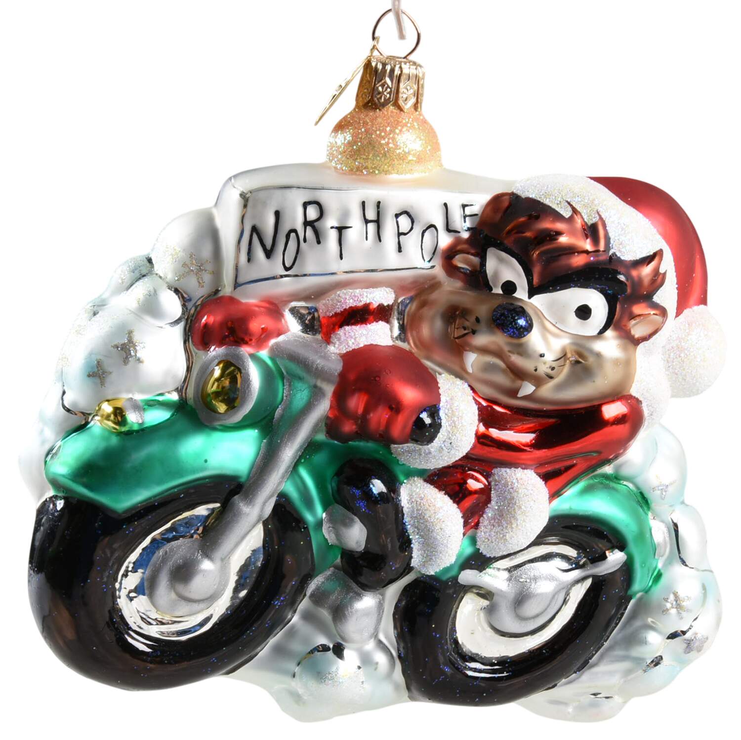 Warner Brothers Taz Motorcycle Santa - No Box by Christopher Radko-1