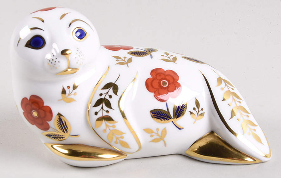 Imari Paperweight Collection Seal - Boxed by Royal Crown Derby-1