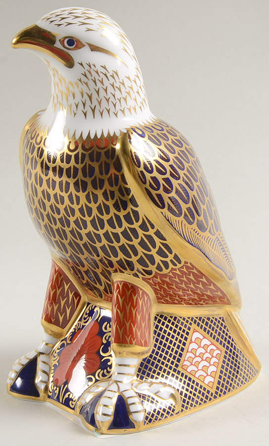Imari Paperweight Collection Bald Eagle (Gumps) - No Box 49a by Royal Crown Derby-1