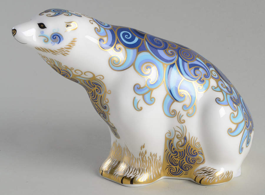Imari Paperweight Collection Aurora Polar Bear - No Box by Royal Crown Derby-1