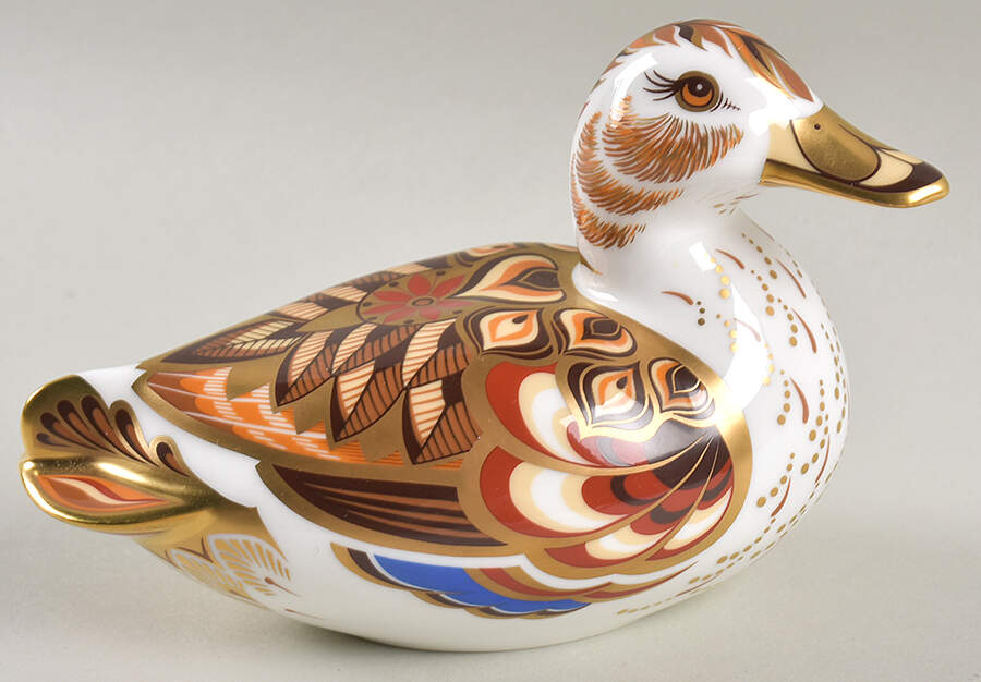 Imari Paperweight Collection Wigeon Duck - Boxed by Royal Crown Derby-1
