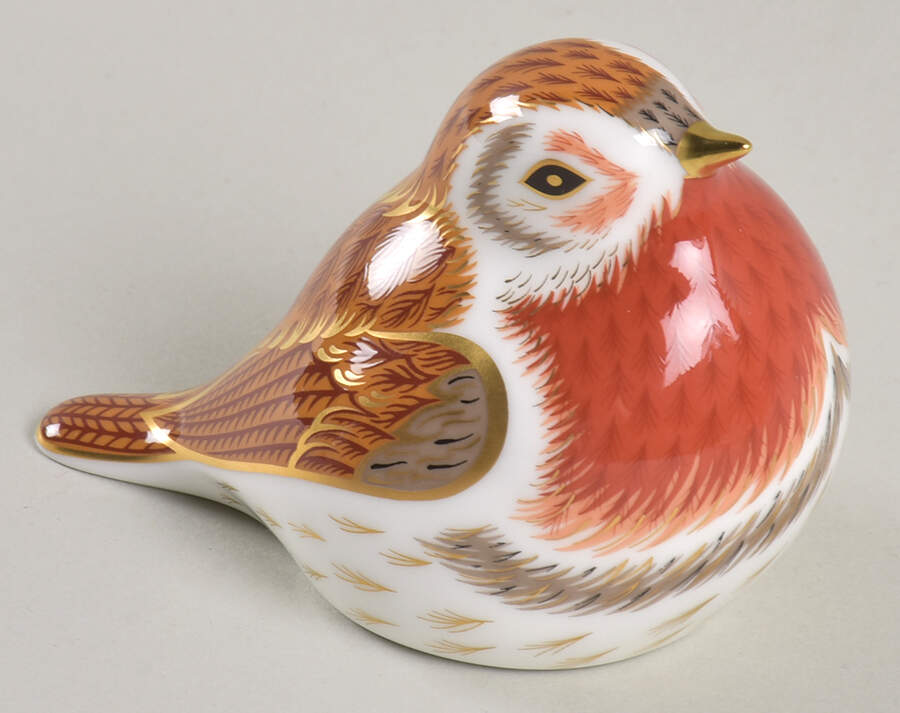 Imari Paperweight Collection Royal Robin - Boxed by Royal Crown Derby-1