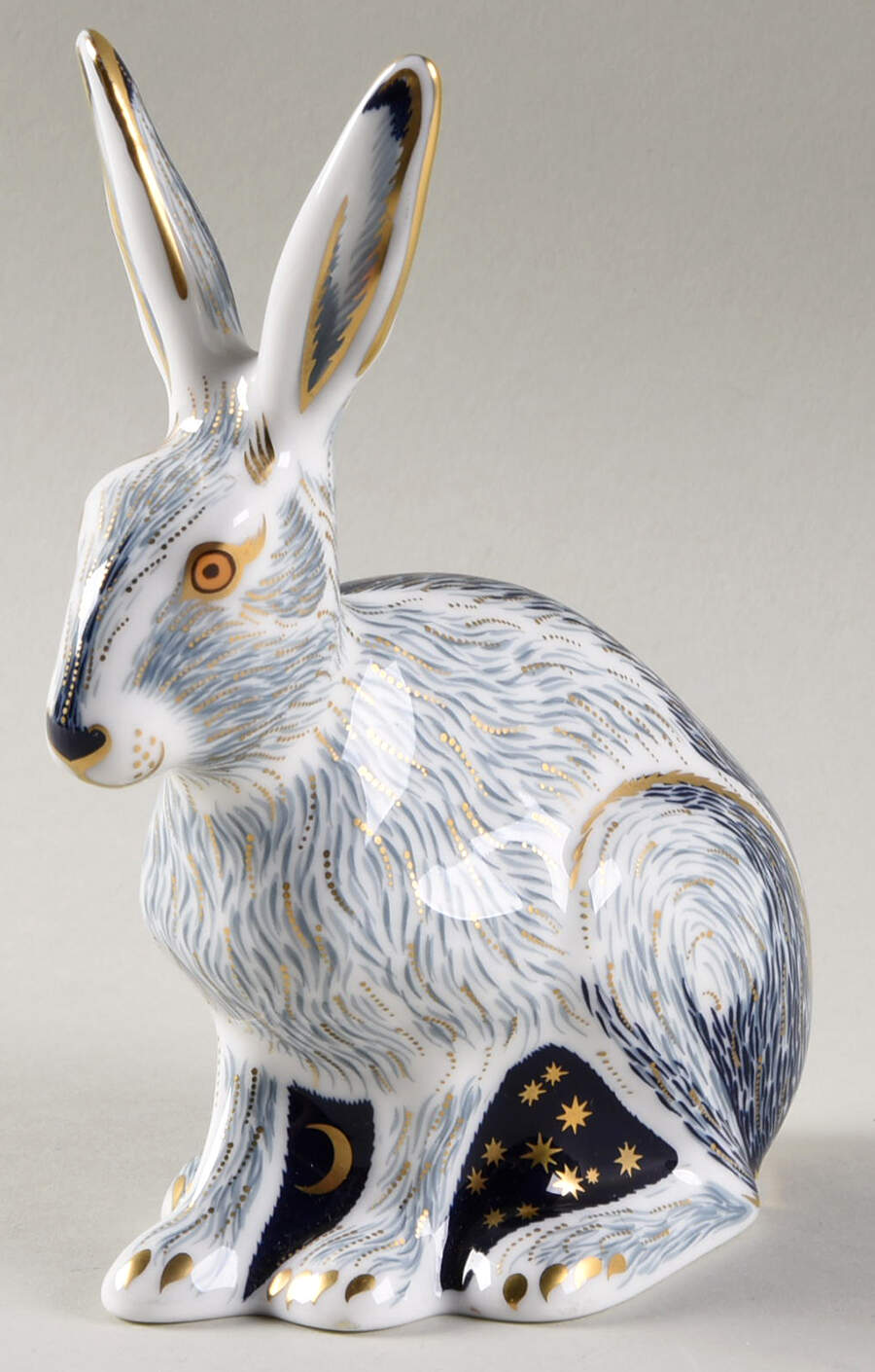 Imari Paperweight Collection Starlight Hare - With Box Bx367 by Royal Crown Derby-1