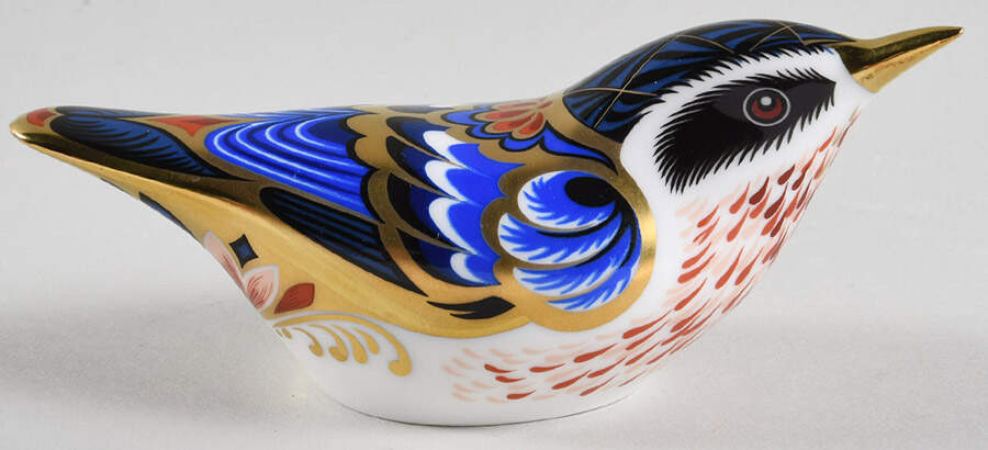Imari Paperweight Collection Garden Nuthatch - No Box by Royal Crown Derby-1