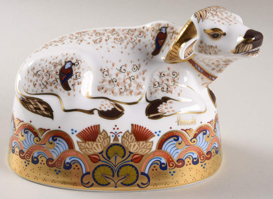 Imari Paperweight Collection Water Buffalo-Harrods - Boxed by Royal Crown Derby-1