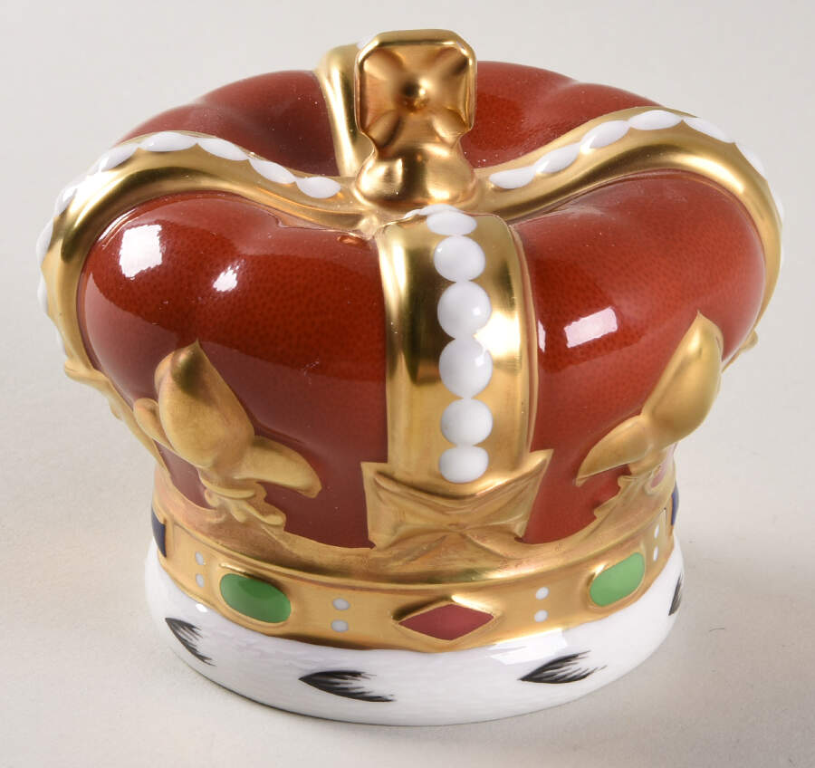 Imari Paperweight Collection Golden Jubilee Crown - Boxed by Royal Crown Derby-1