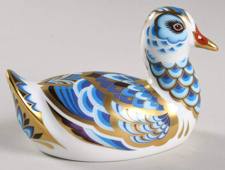 Imari Paperweight Collection Rallidae - Boxed by Royal Crown Derby-1