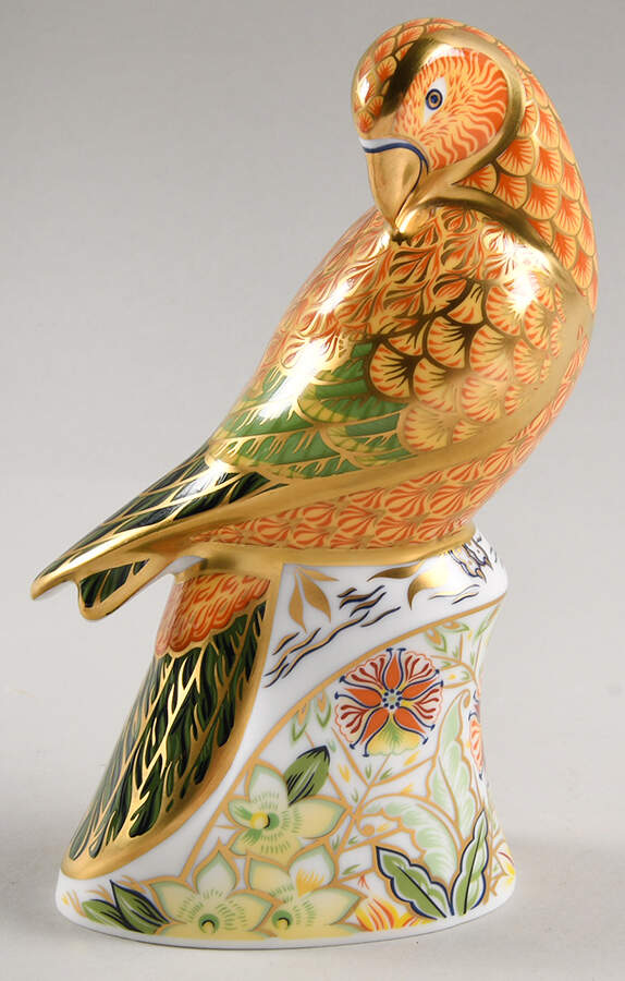 Imari Paperweight Collection Sun Parakeet - No Box by Royal Crown Derby-1