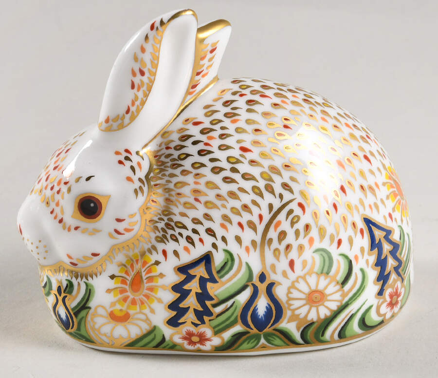 Imari Paperweight Collection Rowsley Rabbit - No Box by Royal Crown Derby-1