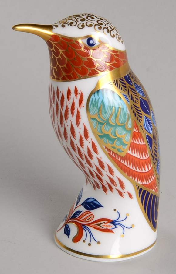 Imari Paperweight Collection Hummingbird - Boxed by Royal Crown Derby-1