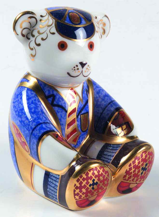 Imari Paperweight Collection School Boy Teddy - No Box by Royal Crown Derby-1
