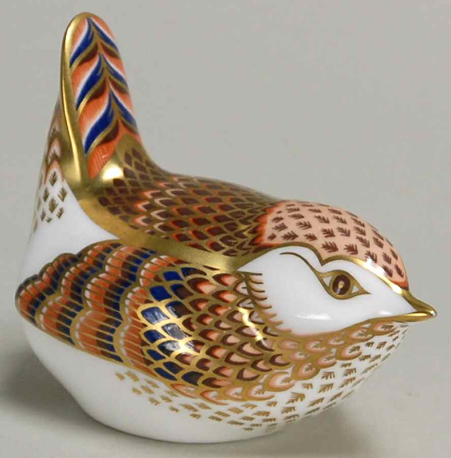 Imari Paperweight Collection Derby Wren  - Boxed by Royal Crown Derby-1