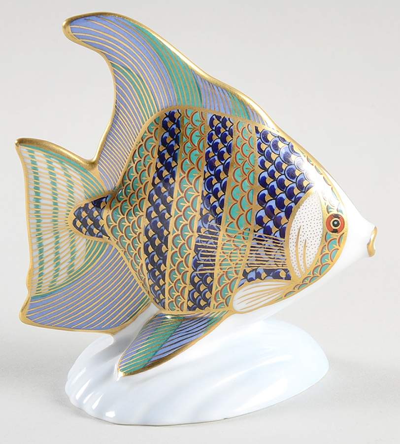 Tropical Fish Collection Angel Fish - With Box by Royal Crown Derby-1
