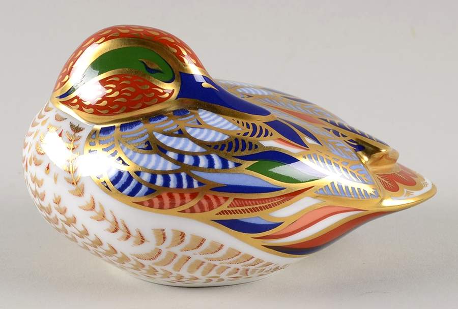 Imari Paperweight Collection Teal - 21st Anniversary - Boxed by Royal Crown Derby-1