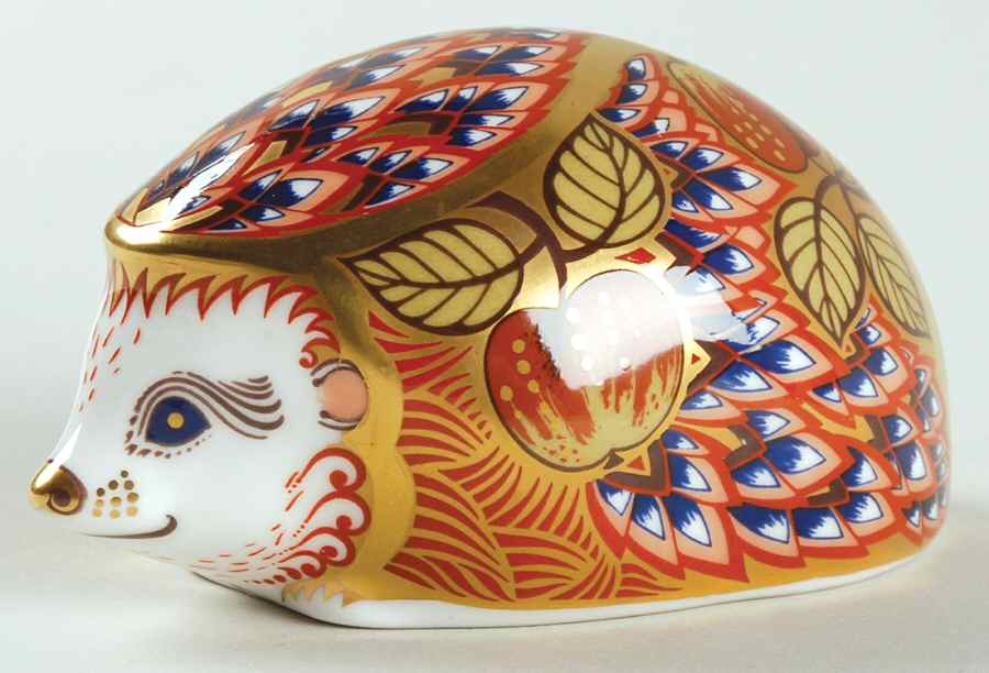 Imari Paperweight Collection Orchard Hedgehog - No Box by Royal Crown Derby-1