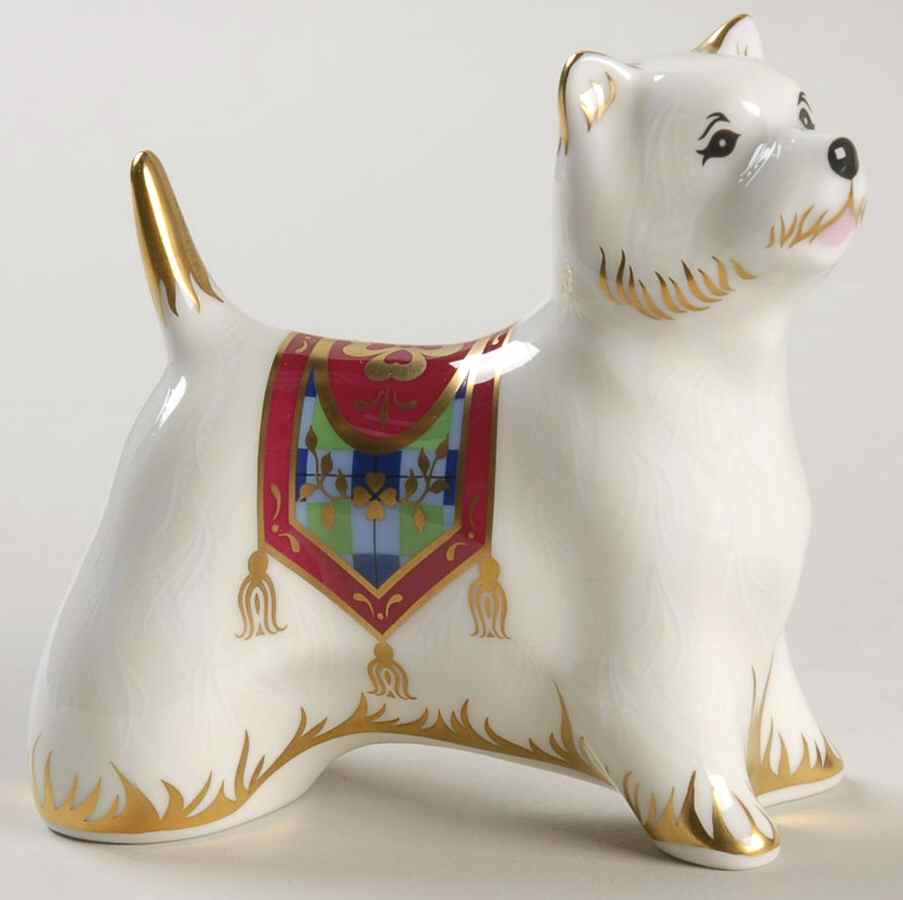 Imari Paperweight Collection West Highland Terrier - Boxed by Royal Crown Derby-1