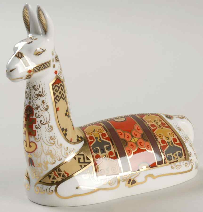 Imari Paperweight Collection Llama - No Box by Royal Crown Derby-1