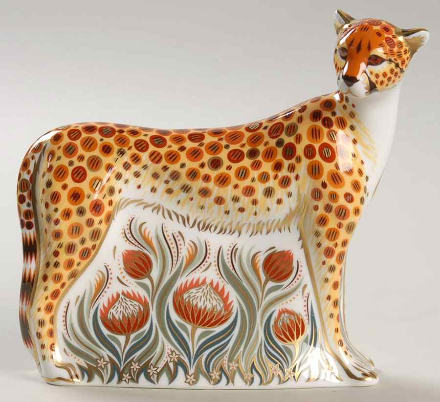 Imari Paperweight Collection Cheetah-Grovier's - No Box by Royal Crown Derby-1