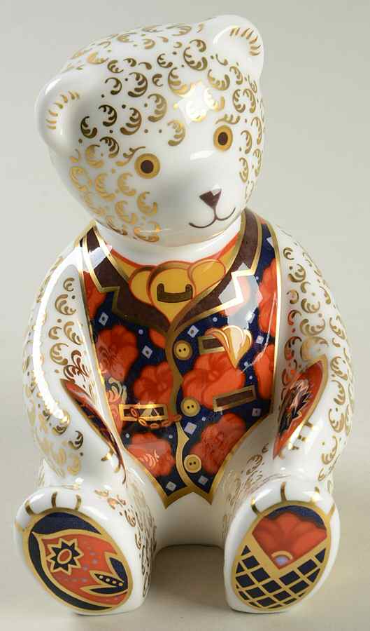 Imari Paperweight Collection Debonair Bear - No Box by Royal Crown Derby-1