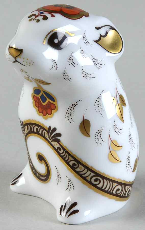 Imari Paperweight Collection Field Mouse - No Box by Royal Crown Derby-1