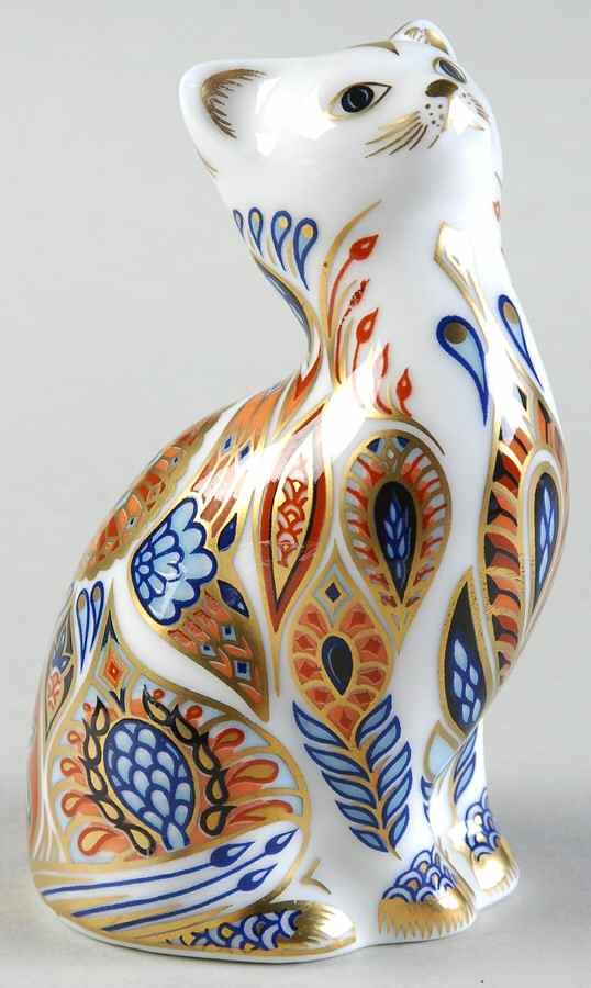 Imari Paperweight Collection Siamese Kitten - No Box by Royal Crown Derby-1
