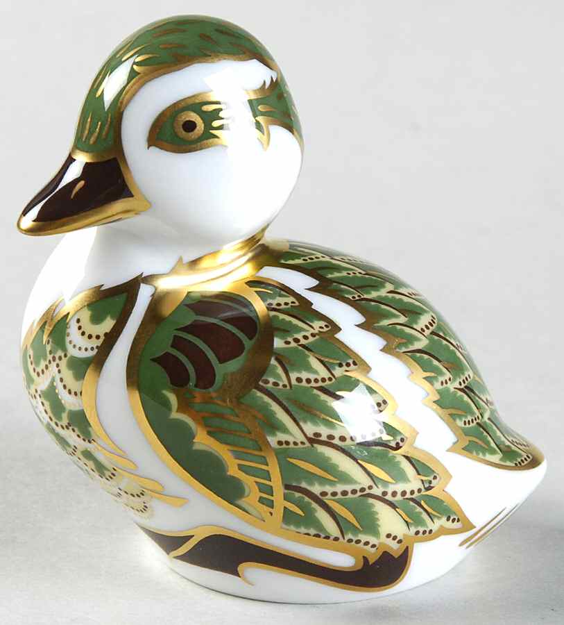 Imari Paperweight Collection Derbyshire Duckling - Boxed by Royal Crown Derby-1