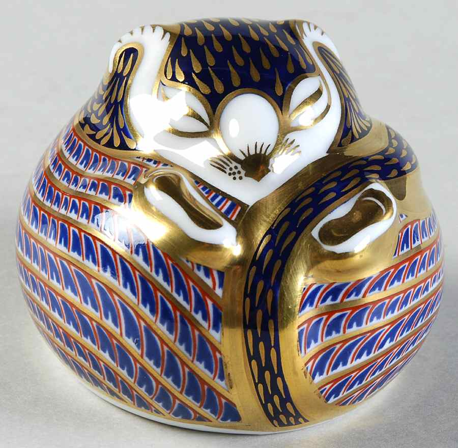 Imari Paperweight Collection Imari Dormouse - Boxed by Royal Crown Derby-1