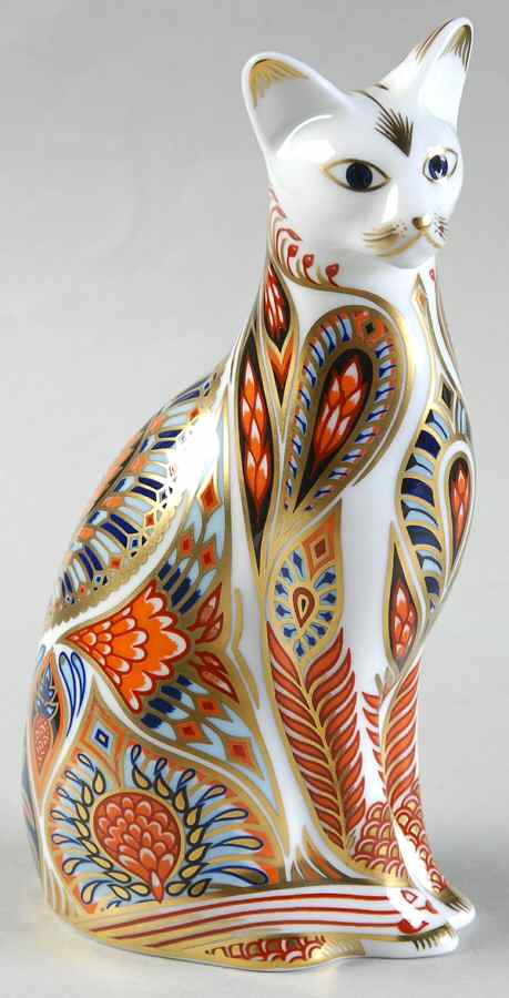 Imari Paperweight Collection Siamese Cat - No Box by Royal Crown Derby-1
