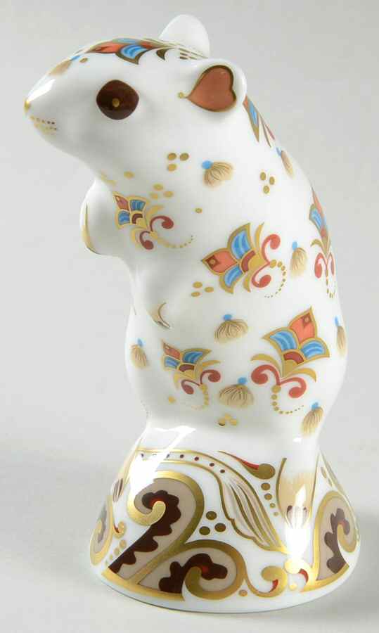 Imari Paperweight Collection Gerbil - No Box by Royal Crown Derby-1