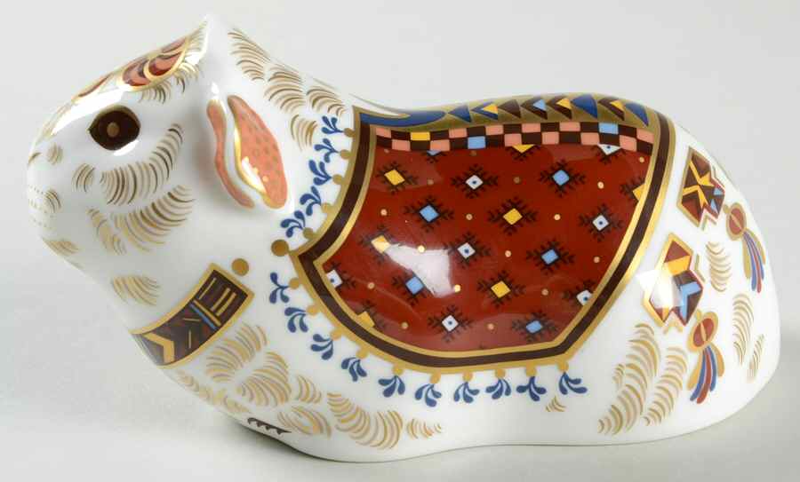 Imari Paperweight Collection Guinea Pig - No Box by Royal Crown Derby-1