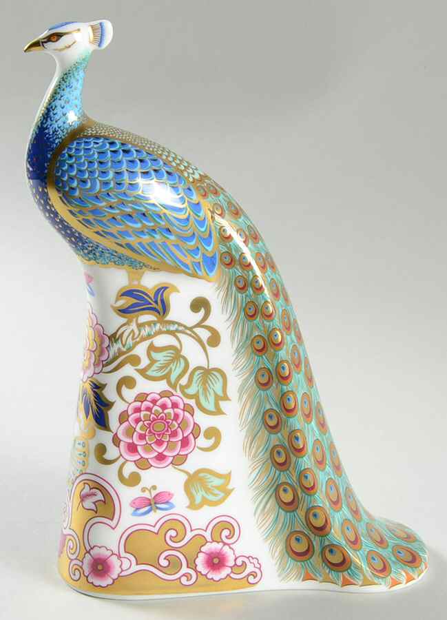 Imari Paperweight Collection Derby Peacock - With Box Bx349 by Royal Crown Derby-1