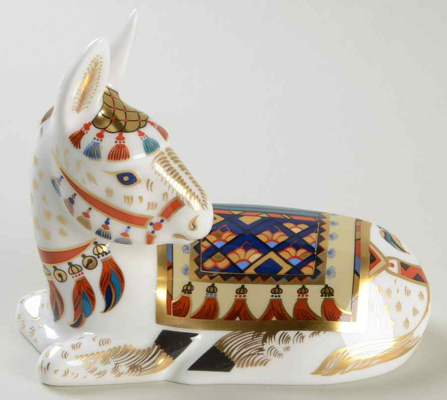 Imari Paperweight Collection Donkey - No Box by Royal Crown Derby-1
